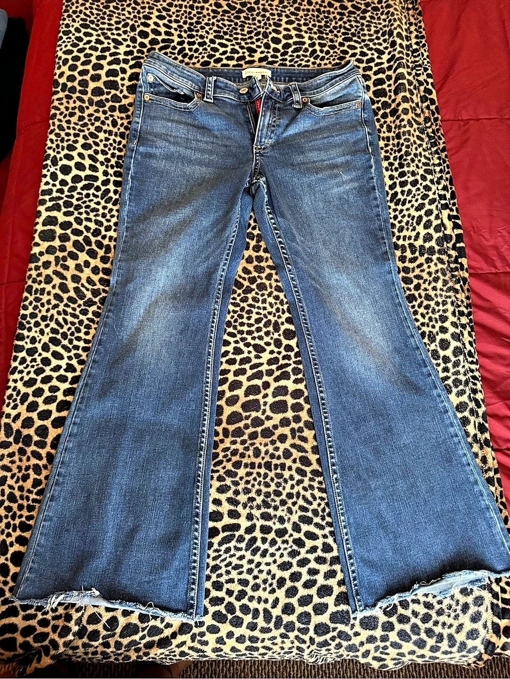 Lucky Brand Mid Rise Flare Jeans Waist 31 Blue Size 12